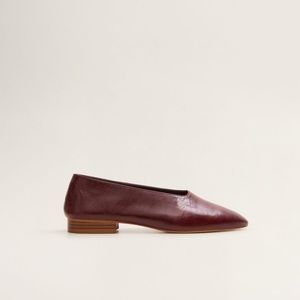 NWT Mango leather glove flats (Martiniano dupe)